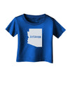 Arizona - United States Shape Infant T-Shirt Dark by TooLoud-Infant T-Shirt-TooLoud-Royal-Blue-06-Months-Davson Sales