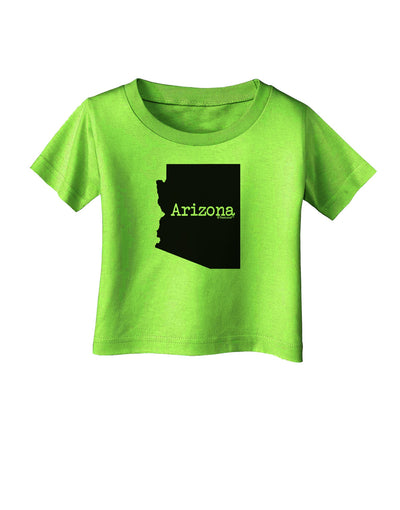 Arizona - United States Shape Infant T-Shirt by TooLoud-Infant T-Shirt-TooLoud-Lime-Green-06-Months-Davson Sales