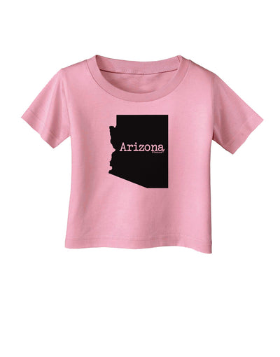 Arizona - United States Shape Infant T-Shirt by TooLoud-Infant T-Shirt-TooLoud-Candy-Pink-06-Months-Davson Sales