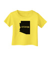 Arizona - United States Shape Infant T-Shirt by TooLoud-Infant T-Shirt-TooLoud-Yellow-06-Months-Davson Sales