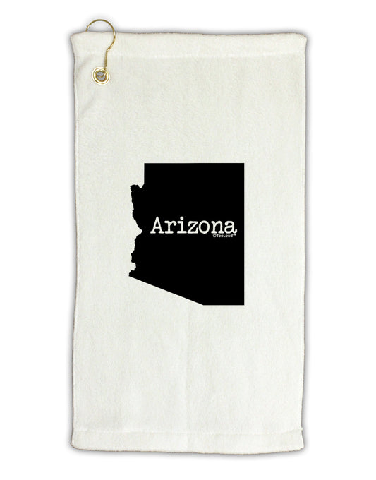 Arizona - United States Shape Micro Terry Gromet Golf Towel 11&#x22;x19-Golf Towel-TooLoud-White-Davson Sales