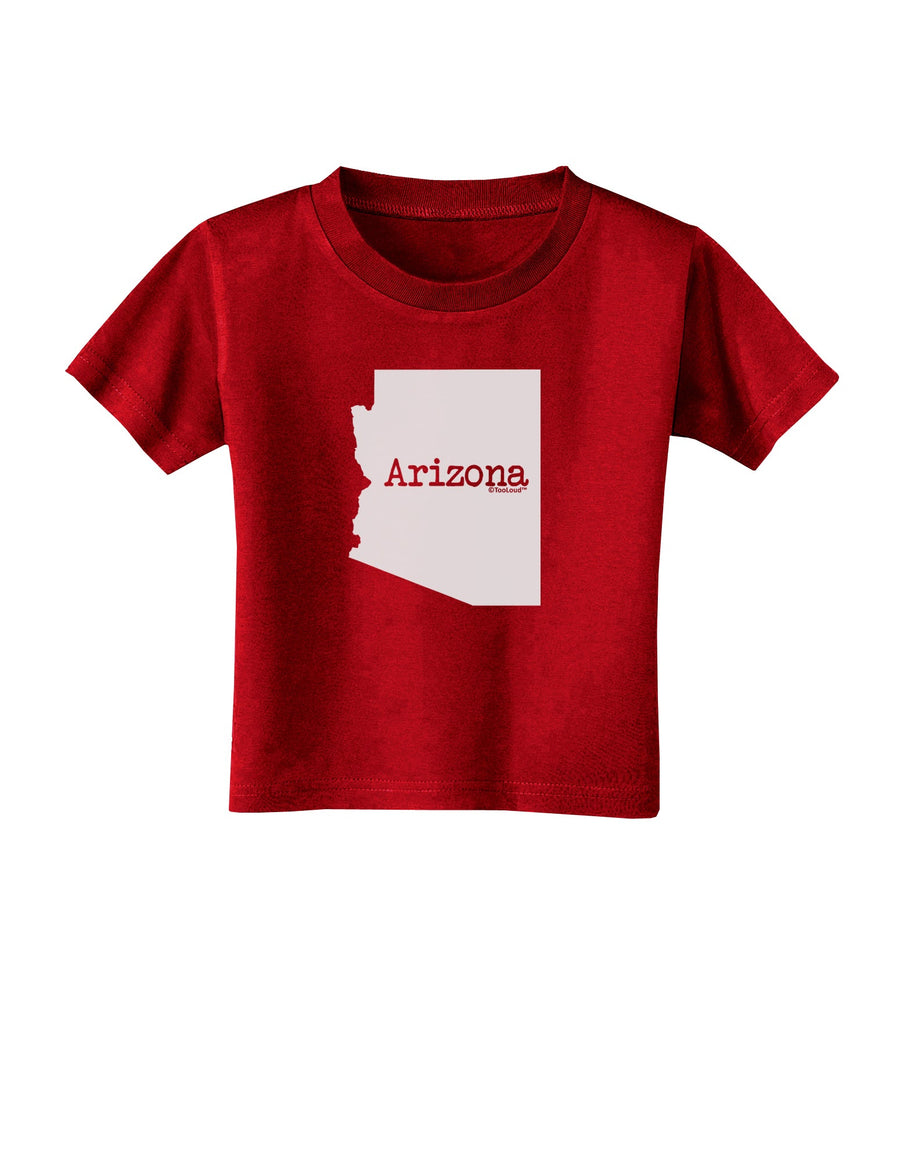 Arizona - United States Shape Toddler T-Shirt Dark by TooLoud-Toddler T-Shirt-TooLoud-Black-2T-Davson Sales