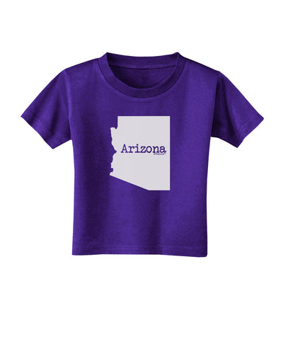 Arizona - United States Shape Toddler T-Shirt Dark by TooLoud-Toddler T-Shirt-TooLoud-Purple-2T-Davson Sales