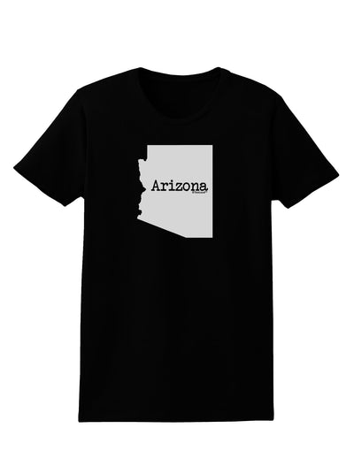 Arizona - United States Shape Womens Dark T-Shirt by TooLoud-Womens T-Shirt-TooLoud-Black-X-Small-Davson Sales