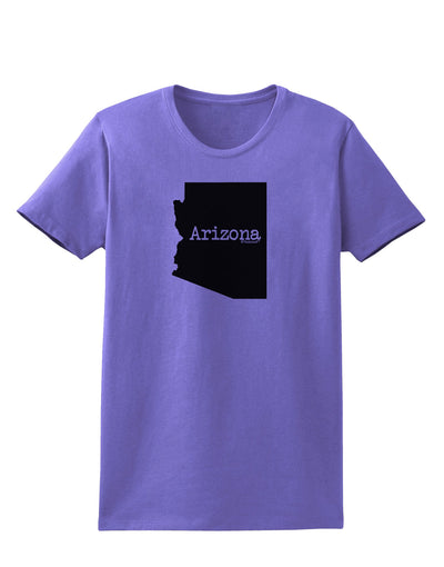 Arizona - United States Shape Womens T-Shirt by TooLoud-Womens T-Shirt-TooLoud-Violet-X-Small-Davson Sales