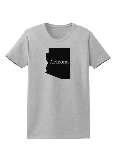 Arizona - United States Shape Womens T-Shirt by TooLoud-Womens T-Shirt-TooLoud-AshGray-X-Small-Davson Sales