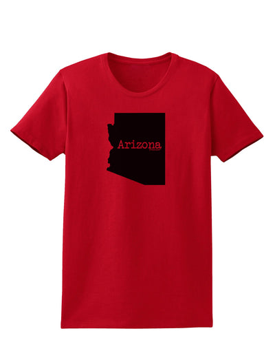 Arizona - United States Shape Womens T-Shirt by TooLoud-Womens T-Shirt-TooLoud-Red-X-Small-Davson Sales