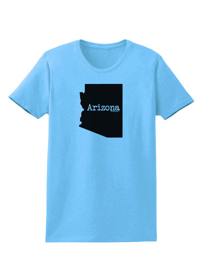 Arizona - United States Shape Womens T-Shirt by TooLoud-Womens T-Shirt-TooLoud-Aquatic-Blue-X-Small-Davson Sales