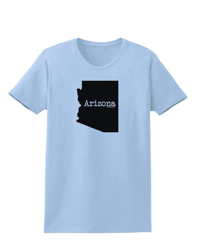 Arizona - United States Shape Womens T-Shirt by TooLoud-Womens T-Shirt-TooLoud-Light-Blue-X-Small-Davson Sales