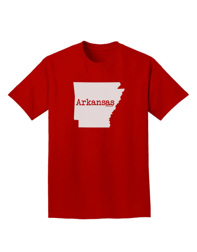 Arkansas - United States Shape Adult Dark T-Shirt by TooLoud-Mens T-Shirt-TooLoud-Red-Small-Davson Sales