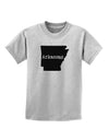 Arkansas - United States Shape Childrens T-Shirt by TooLoud-Childrens T-Shirt-TooLoud-AshGray-X-Small-Davson Sales