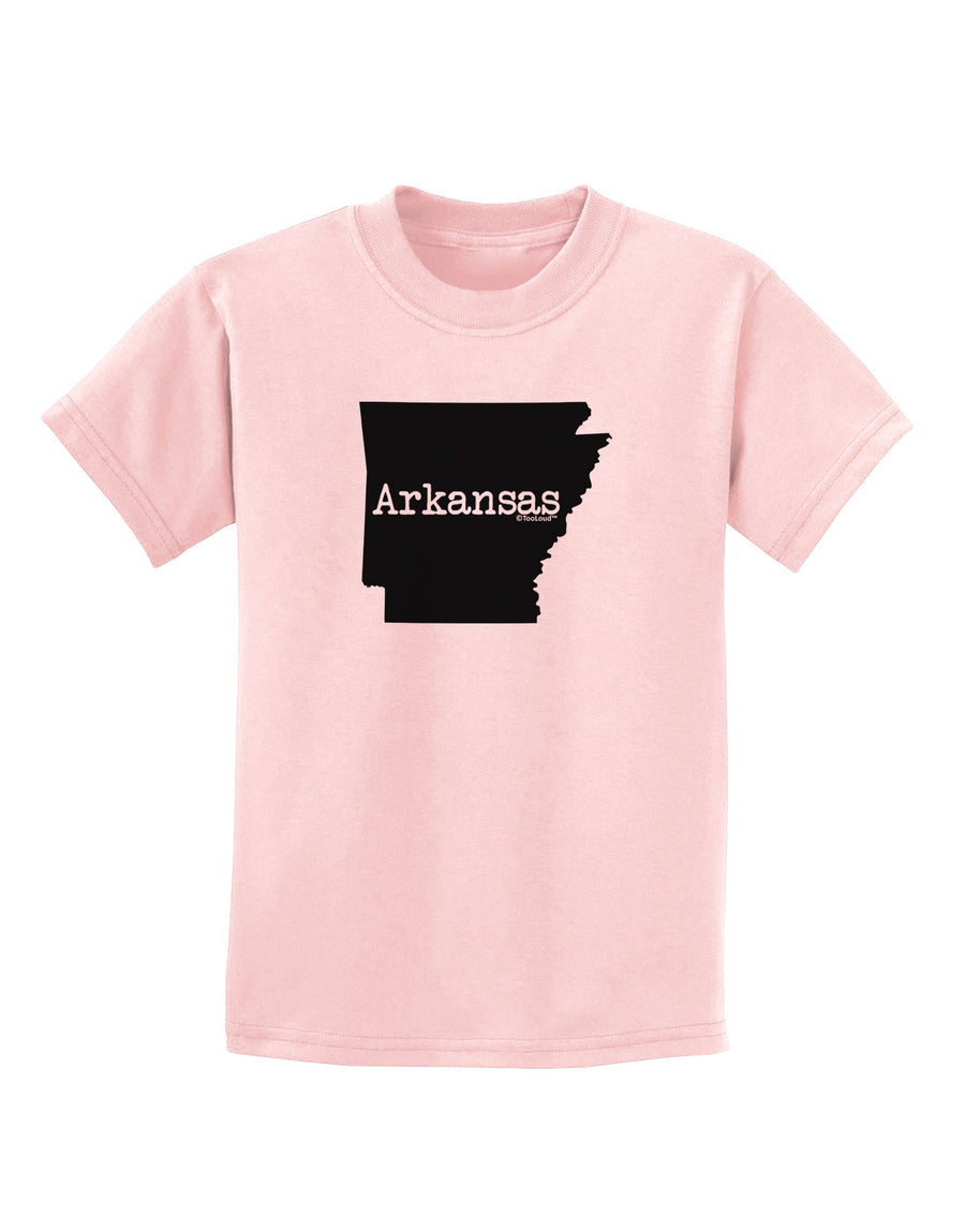 Arkansas - United States Shape Childrens T-Shirt by TooLoud-Childrens T-Shirt-TooLoud-White-X-Small-Davson Sales