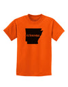 Arkansas - United States Shape Childrens T-Shirt by TooLoud-Childrens T-Shirt-TooLoud-Orange-X-Small-Davson Sales