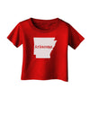 Arkansas - United States Shape Infant T-Shirt Dark by TooLoud-Infant T-Shirt-TooLoud-Red-06-Months-Davson Sales