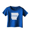 Arkansas - United States Shape Infant T-Shirt Dark by TooLoud-Infant T-Shirt-TooLoud-Royal-Blue-06-Months-Davson Sales