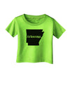 Arkansas - United States Shape Infant T-Shirt by TooLoud-Infant T-Shirt-TooLoud-Lime-Green-06-Months-Davson Sales