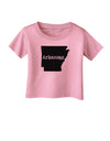 Arkansas - United States Shape Infant T-Shirt by TooLoud-Infant T-Shirt-TooLoud-Candy-Pink-06-Months-Davson Sales