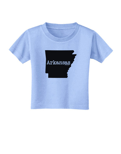 Arkansas - United States Shape Toddler T-Shirt by TooLoud-Toddler T-Shirt-TooLoud-Aquatic-Blue-2T-Davson Sales