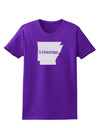 Arkansas - United States Shape Womens Dark T-Shirt by TooLoud-Womens T-Shirt-TooLoud-Purple-X-Small-Davson Sales