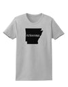 Arkansas - United States Shape Womens T-Shirt by TooLoud-Womens T-Shirt-TooLoud-AshGray-X-Small-Davson Sales