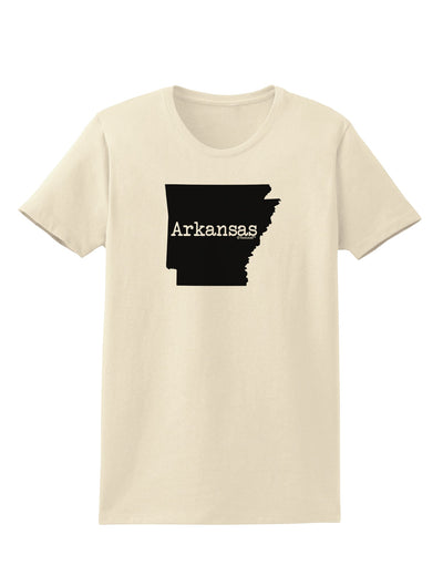 Arkansas - United States Shape Womens T-Shirt by TooLoud-Womens T-Shirt-TooLoud-Natural-X-Small-Davson Sales