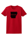 Arkansas - United States Shape Womens T-Shirt by TooLoud-Womens T-Shirt-TooLoud-Red-X-Small-Davson Sales