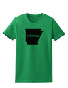 Arkansas - United States Shape Womens T-Shirt by TooLoud-Womens T-Shirt-TooLoud-Kelly-Green-X-Small-Davson Sales