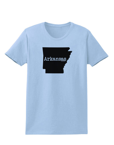 Arkansas - United States Shape Womens T-Shirt by TooLoud-Womens T-Shirt-TooLoud-Light-Blue-X-Small-Davson Sales