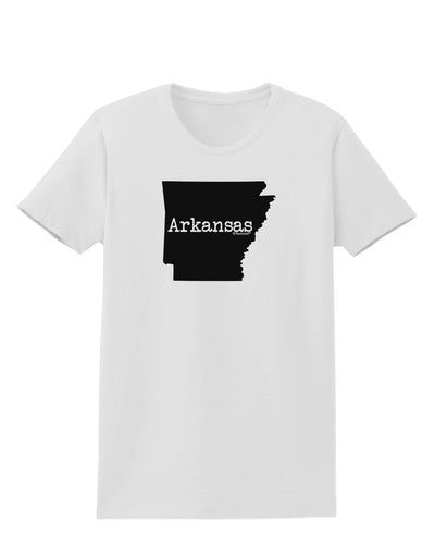 Arkansas - United States Shape Womens T-Shirt by TooLoud-Womens T-Shirt-TooLoud-White-X-Small-Davson Sales