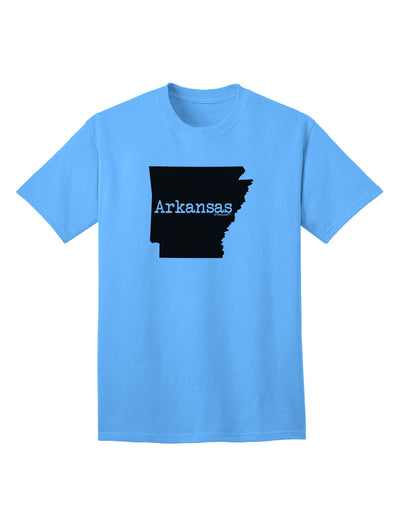 Arkansas - United States Silhouette Adult T-Shirt by TooLoud-Mens T-shirts-TooLoud-Aquatic-Blue-Small-Davson Sales