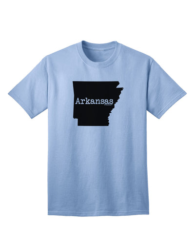 Arkansas - United States Silhouette Adult T-Shirt by TooLoud-Mens T-shirts-TooLoud-Light-Blue-Small-Davson Sales