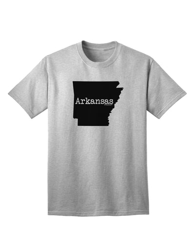 Arkansas - United States Silhouette Adult T-Shirt by TooLoud-Mens T-shirts-TooLoud-AshGray-Small-Davson Sales