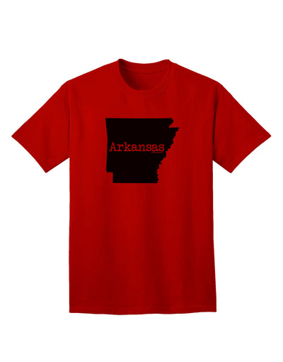 Arkansas - United States Silhouette Adult T-Shirt by TooLoud-Mens T-shirts-TooLoud-Red-Small-Davson Sales