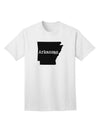 Arkansas - United States Silhouette Adult T-Shirt by TooLoud-Mens T-shirts-TooLoud-White-Small-Davson Sales