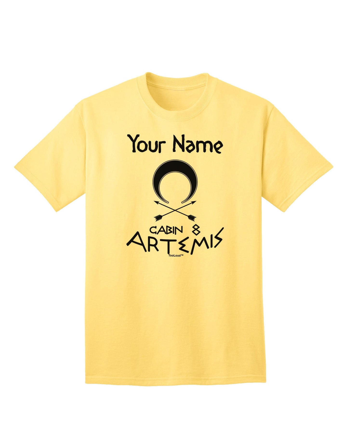 Artemis Adult T-Shirt - Personalized Cabin 8 Collection for Discerning Individuals-Mens T-shirts-TooLoud-Yellow-Small-Davson Sales
