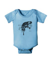 Artistic Ink Style Dinosaur Head Design Baby Romper Bodysuit by TooLoud-Baby Romper-TooLoud-Light-Blue-06-Months-Davson Sales