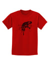 Artistic Ink Style Dinosaur Head Design Childrens T-Shirt by TooLoud-Childrens T-Shirt-TooLoud-Red-X-Small-Davson Sales