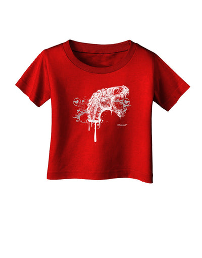 Artistic Ink Style Dinosaur Head Design Infant T-Shirt Dark by TooLoud-Infant T-Shirt-TooLoud-Red-06-Months-Davson Sales