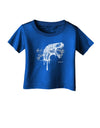 Artistic Ink Style Dinosaur Head Design Infant T-Shirt Dark by TooLoud-Infant T-Shirt-TooLoud-Royal-Blue-06-Months-Davson Sales