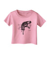 Artistic Ink Style Dinosaur Head Design Infant T-Shirt by TooLoud-Infant T-Shirt-TooLoud-Candy-Pink-06-Months-Davson Sales