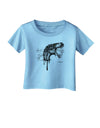 Artistic Ink Style Dinosaur Head Design Infant T-Shirt by TooLoud-Infant T-Shirt-TooLoud-Aquatic-Blue-06-Months-Davson Sales