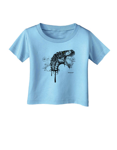 Artistic Ink Style Dinosaur Head Design Infant T-Shirt by TooLoud-Infant T-Shirt-TooLoud-Aquatic-Blue-06-Months-Davson Sales