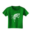 Artistic Ink Style Dinosaur Head Design Toddler T-Shirt Dark by TooLoud-Toddler T-Shirt-TooLoud-Clover-Green-2T-Davson Sales