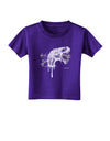 Artistic Ink Style Dinosaur Head Design Toddler T-Shirt Dark by TooLoud-Toddler T-Shirt-TooLoud-Purple-2T-Davson Sales