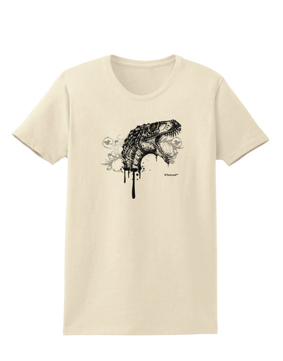 Artistic Ink Style Dinosaur Head Design Womens T-Shirt by TooLoud-Womens T-Shirt-TooLoud-Natural-X-Small-Davson Sales