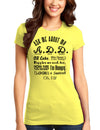 Ask Me About My A.D.D. Juniors T-Shirt-Womens Juniors T-Shirt-TooLoud-Yellow-Small-Davson Sales