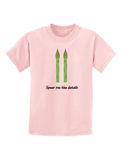 Asparagus - Spear Me the Details Childrens T-Shirt-Childrens T-Shirt-TooLoud-PalePink-X-Small-Davson Sales