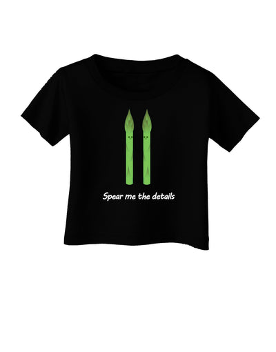 Asparagus - Spear Me the Details Infant T-Shirt Dark-Infant T-Shirt-TooLoud-Black-06-Months-Davson Sales