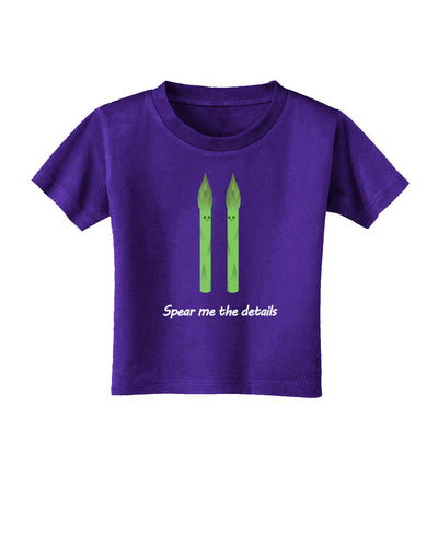 Asparagus - Spear Me the Details Toddler T-Shirt Dark-Toddler T-Shirt-TooLoud-Purple-2T-Davson Sales