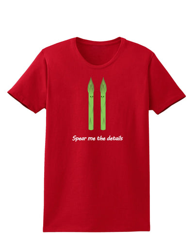 Asparagus - Spear Me the Details Womens Dark T-Shirt-Womens T-Shirt-TooLoud-Red-X-Small-Davson Sales